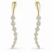 oorbellen in 14 karaat goud met lab grown diamant 