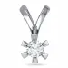 0,50 ct lab grown diamant hanger in 14 caraat witgoud 0,50 ct