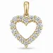 hart lab grown diamant hanger in 14 caraat goud 0,85 ct