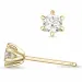 2 x 0,30 ct lab grown diamant solitaire oorbel in 14 karaat goud met lab grown diamant 