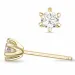 2 x 0,40 ct lab grown diamant solitaire oorbel in 14 karaat goud met lab grown diamant 