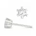 2 x 0,10 ct lab grown diamant solitaire oorbel in 14 karaat witgoud met lab grown diamant 