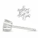 2 x 0,20 ct lab grown diamant solitaire oorbel in 14 karaat witgoud met lab grown diamant 