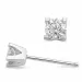 2 x 0,50 ct lab grown diamant solitaire oorbel in 14 karaat witgoud met lab grown diamant 