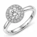 lab grown diamant ring in 14 karaat witgoud 1,0 ct 0,21 ct
