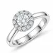 lab grown diamant ring in 14 karaat witgoud 0,50 ct 0,23 ct