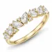 lab grown diamant ring in 14 karaat goud 0,94 ct 0,05 ct