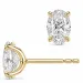 2 x 0,50 ct lab grown diamant solitaire oorbel in 14 karaat goud met lab grown diamant (CVD) 
