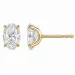 2 x 1 ct lab grown diamant solitaire oorbel in 14 karaat goud met lab grown diamant (CVD) 