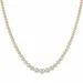 42 cm lab grown diamant ketting in 14 caraat goud 5,76 ct