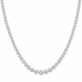 42 cm lab grown diamant ketting in 14 caraat witgoud 5,76 ct