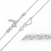 Infinity hart ketting met hanger in zilver