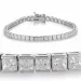zirkoon tennisarmband in zilver x 4 mm