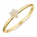 5 mm margriet paarse ring in verguld sterlingzilver - Majse