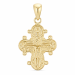 dagmarkruis hanger in verguld sterlingzilver