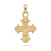 dagmarkruis lab grown diamant hanger in verguld sterlingzilver