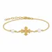 dagmarkruis lab grown diamant armband in verguld sterlingzilver