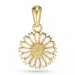 12 mm margriet hanger in verguld sterlingzilver - Marie