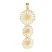 lang margriet hanger in verguld sterlingzilver - Marie