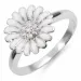 11 mm margriet zirkoon ring in zilver - Matilda