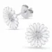 10 - 11 mm margriet oorsteker in gerodineerd zilver - Matilda