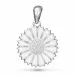 15 mm margriet hanger in gerodineerd zilver - Marie