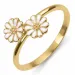 margriet witte ring in verguld sterlingzilver - Maggie