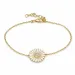14 mm margriet zirkoon armband in verguld sterlingzilver - Matilda
