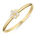 4,5 mm margriet blauwe ring in verguld sterlingzilver - Majse