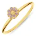 5 mm margriet paarse ring in verguld sterlingzilver - Maggie
