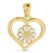 hart margriet hanger in verguld sterlingzilver - Maggie