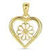 hart margriet hanger in verguld sterlingzilver - Maggie