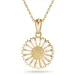 15 mm margriet ketting met hanger in verguld sterlingzilver - Marie