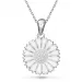 15 mm margriet ketting in zilver