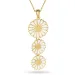 margriet ketting met hanger in verguld sterlingzilver - Marie