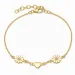 hart margriet armband in verguld sterlingzilver - Maggie