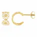 12 mm margriet creool in verguld sterlingzilver - Maggie