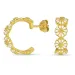 20 mm margriet creool in verguld sterlingzilver - Maggie