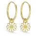 14 mm margriet creool in verguld sterlingzilver - Maggie