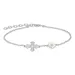 10 x 8,5 mm dagmarkruis armband in zilver
