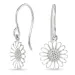 11 mm margriet oorbellen in zilver - Matilda