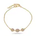 margriet paarse armband in verguld sterlingzilver - Maggie