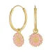 margriet pink creool in verguld zilver - Marie