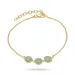 margriet blauwe armband in verguld sterlingzilver - Maggie