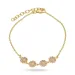 margriet paarse armband in verguld sterlingzilver - Maggie