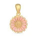 11,5 mm margriet pink hanger in verguld sterlingzilver - Marie