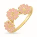 margriet roze ring in verguld sterlingzilver - Maggie