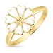 11 mm margriet ring in verguld sterlingzilver - Magda