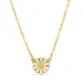 margriet ketting in verguld sterlingzilver met hanger in verguld sterlingzilver - Maggie