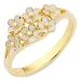 margriet ring in verguld sterlingzilver